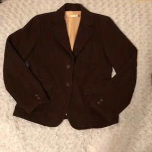 Chocolate wool blazer J. Crew